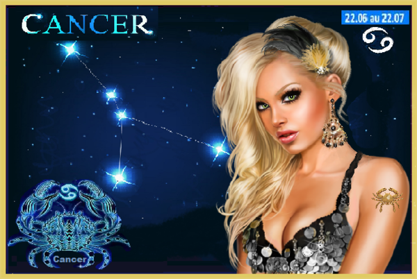 Astrologie signe du Cancer /Fille cheveux blond pâle.