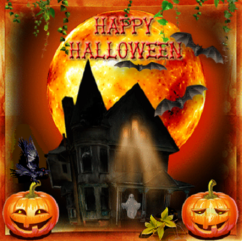 Happy Halloween/ citrouilles maison hantée