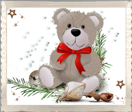 Ours en peluche et noix