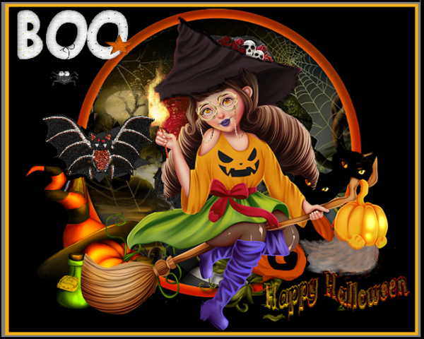 Petite sorciere Happy halloween, boo!