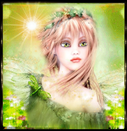 Fée d'été et libellule