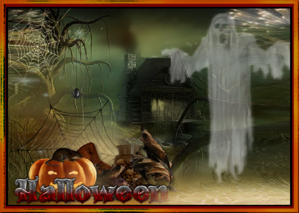 Halloween/ décor nuit ; Fantome etc