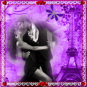 Paris couple d'amoureux
