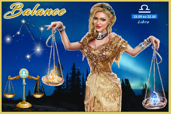Astrologie signe de la BALANCE /Fille blond foncé