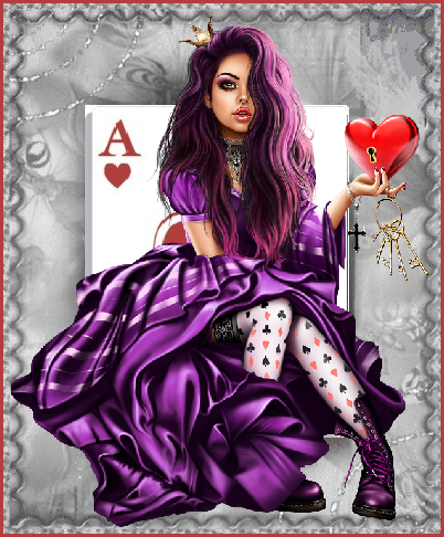 Jeune femme As de coeur