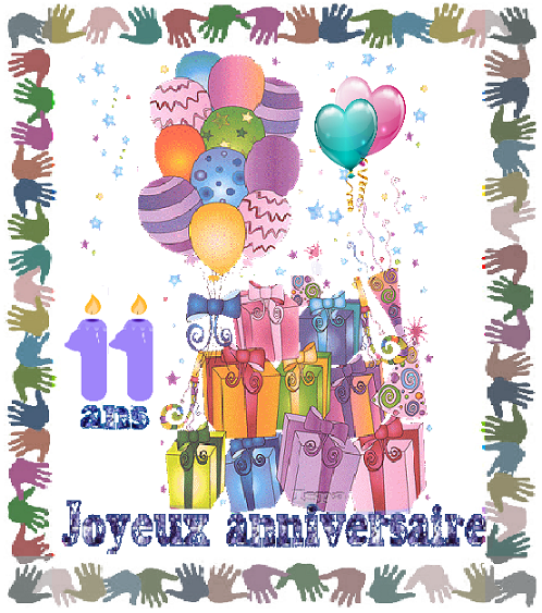 Joyeux anniversaire 11 ans