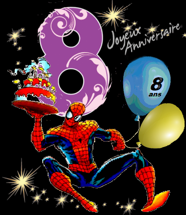 Déco Anniversaire Enfant – Joyeux Anniversaire Spider-Man (sans Marque)